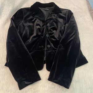 Woman’s dress jacket/suit jacket. Velvety material, size large!